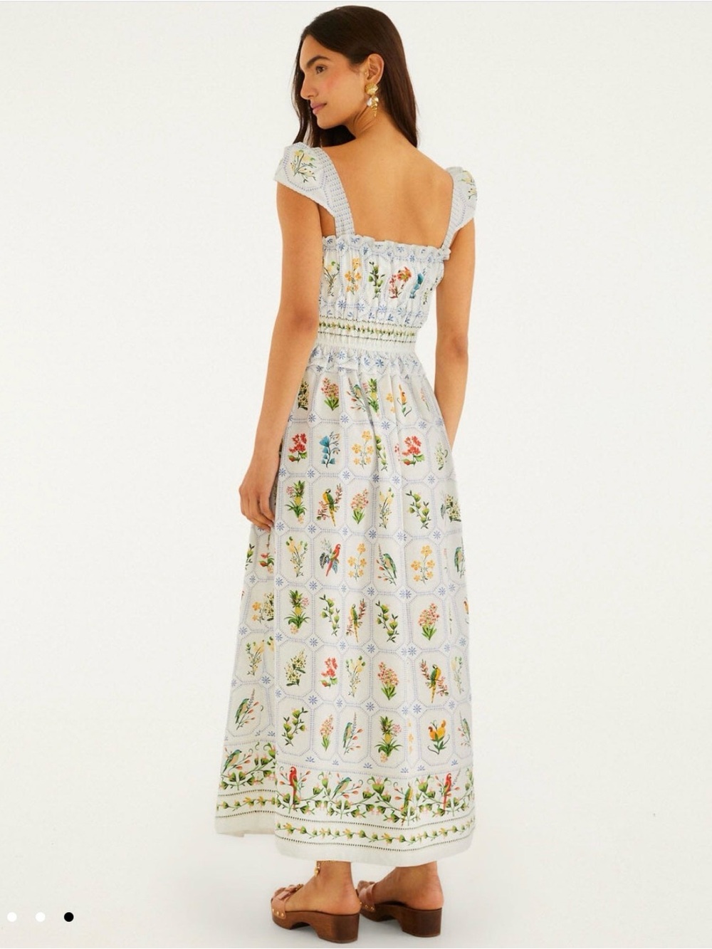 FARM Rio Off-White Tropical Porcelain Maxi Dress - Picture 3 of 3